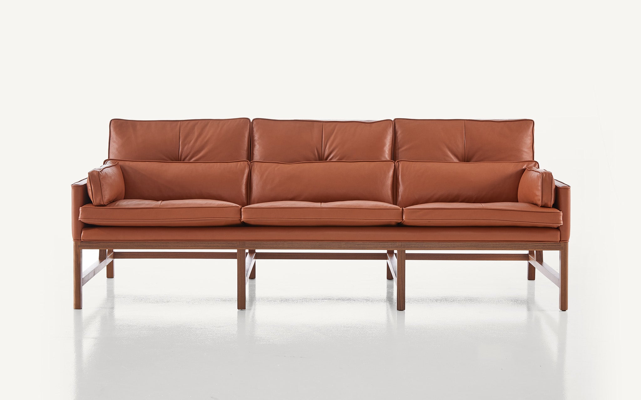 Wood deals frame sofa