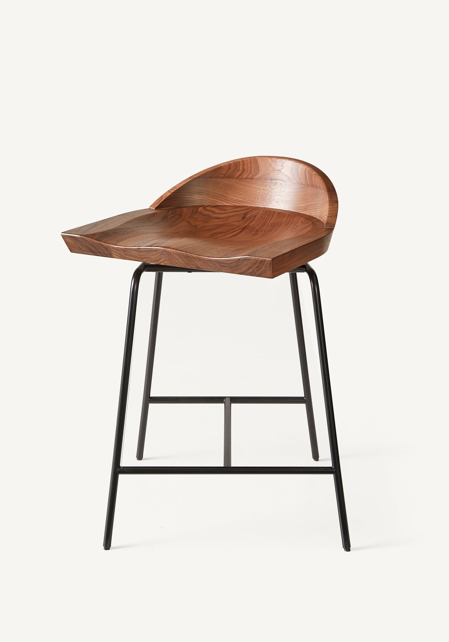 Spindle Low Back Stool