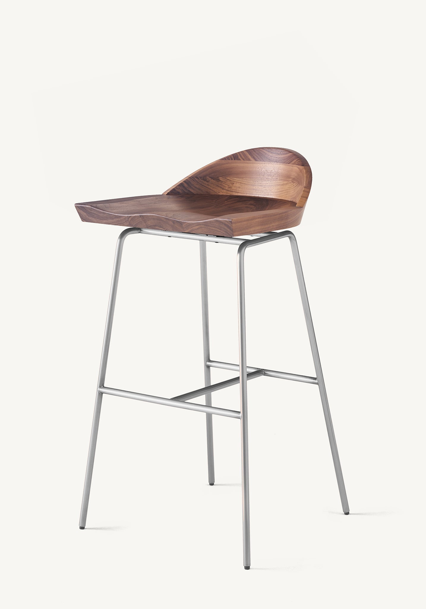 Spindle Low Back Stool