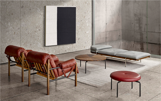 Club Chair and Ottoman Two